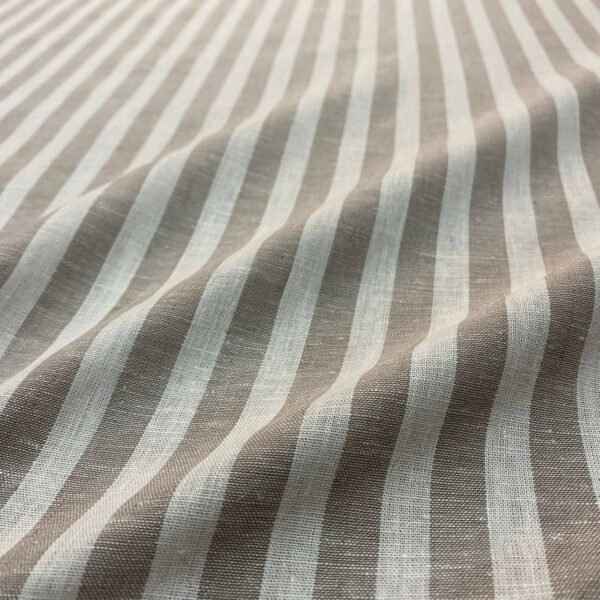 Λινό ριγέ beige/white