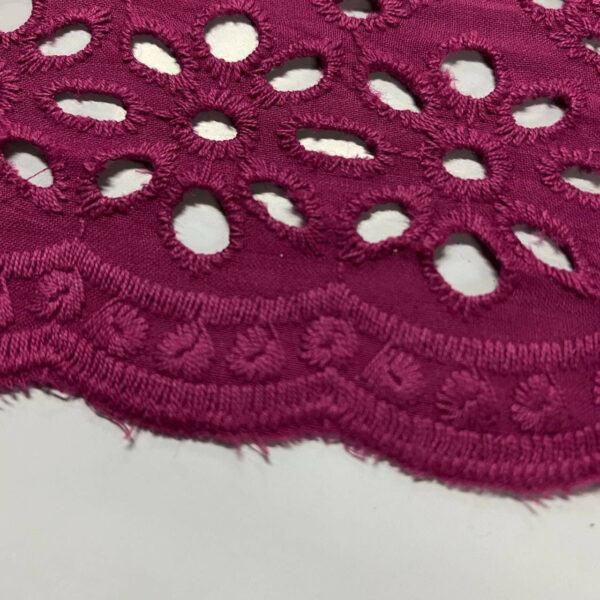 Ποπλίνα embroidery fucsia
