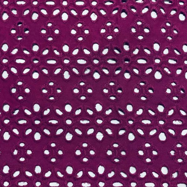 Ποπλίνα embroidery fucsia