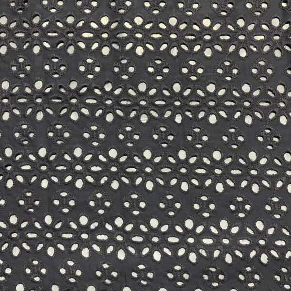 Ποπλίνα embroidery grey