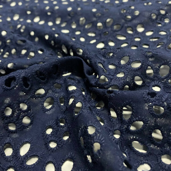 Ποπλίνα embroidery navy