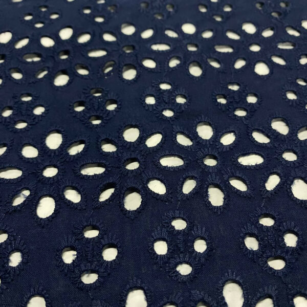 Ποπλίνα embroidery navy