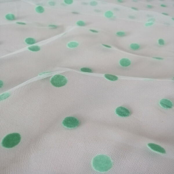 Τούλι Dots mint
