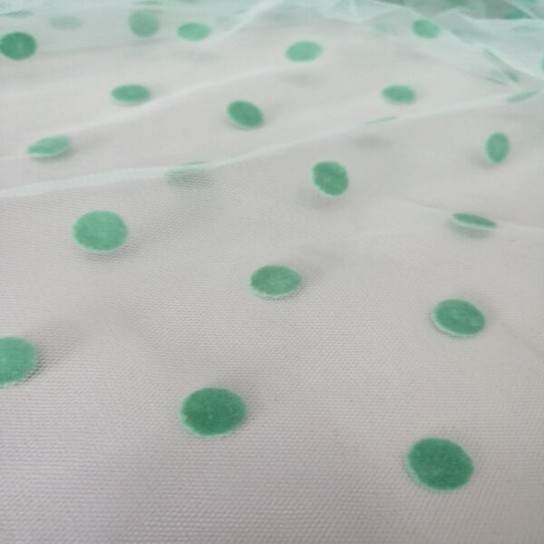 Τούλι Dots mint