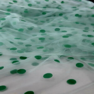 Τούλι Dots mint