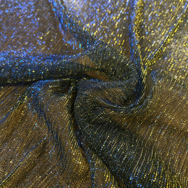 Τούλι lurex gold/royal