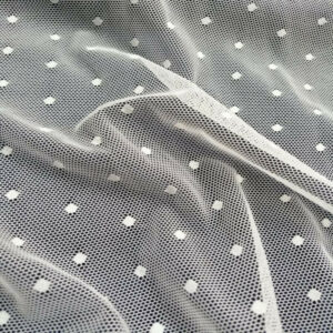 Τούλι dots offwhite
