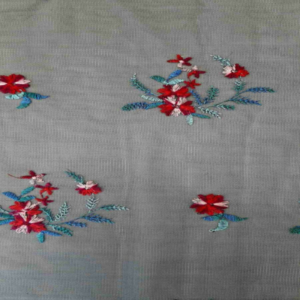 Τούλι embroidery flowers