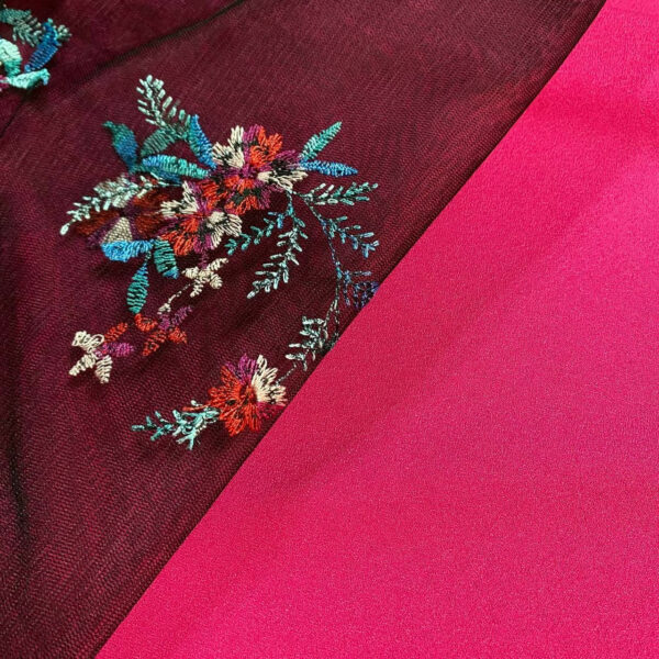 Τούλι embroidery flowers