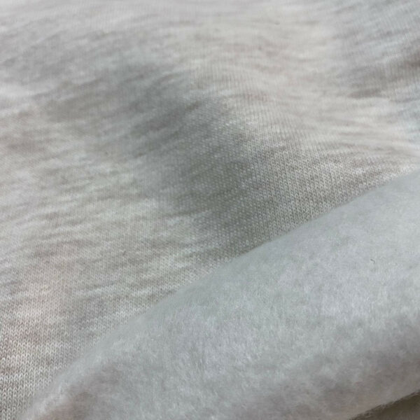 Φούτερ τρίκλωνο με χνούδι light beige