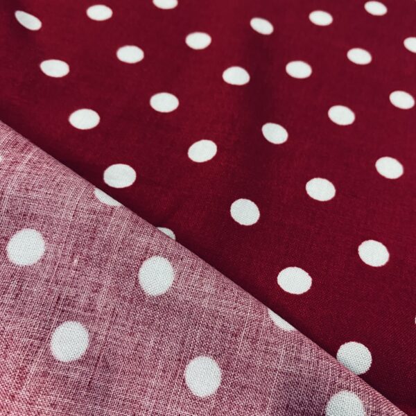 Ποπλίνα Dots red/white
