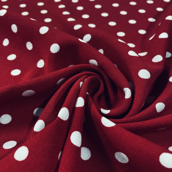 Ποπλίνα Dots red/white