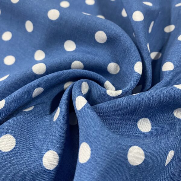 Ποπλίνα Dots blue/white