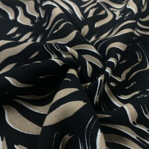 Ποπλίνα Zebra black/beige