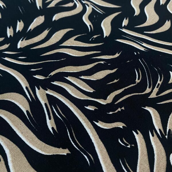 Ποπλίνα Zebra black/beige