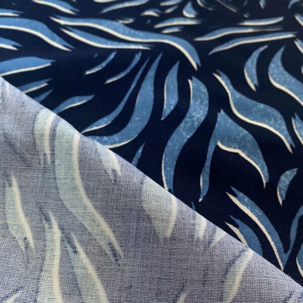 Ποπλίνα Zebra navy/blue