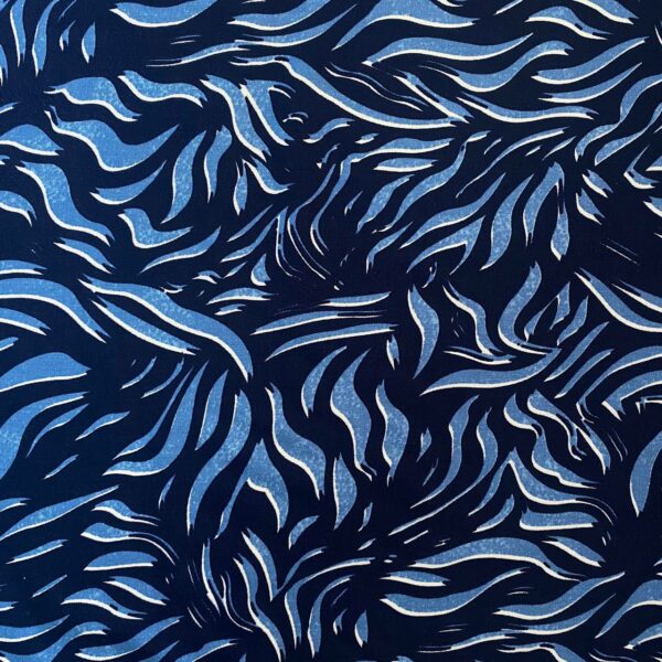 Ποπλίνα Zebra navy/blue